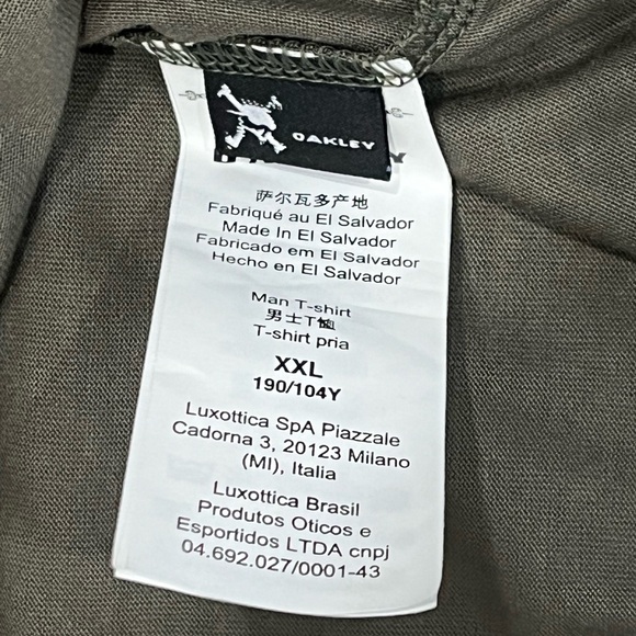 Oakley Mens Ellipse Logo Short Sleeve Casual Tee T-Shirt Green XXL - Picture 8 of 8